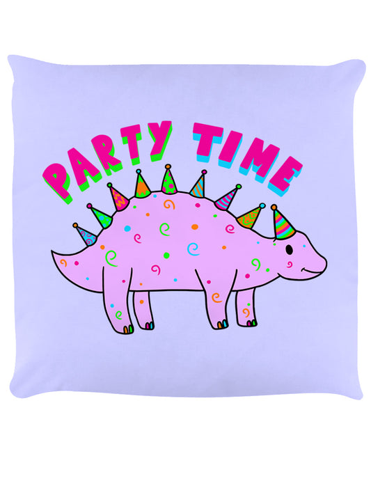 Party Time Dinosaur Lilac Cushion