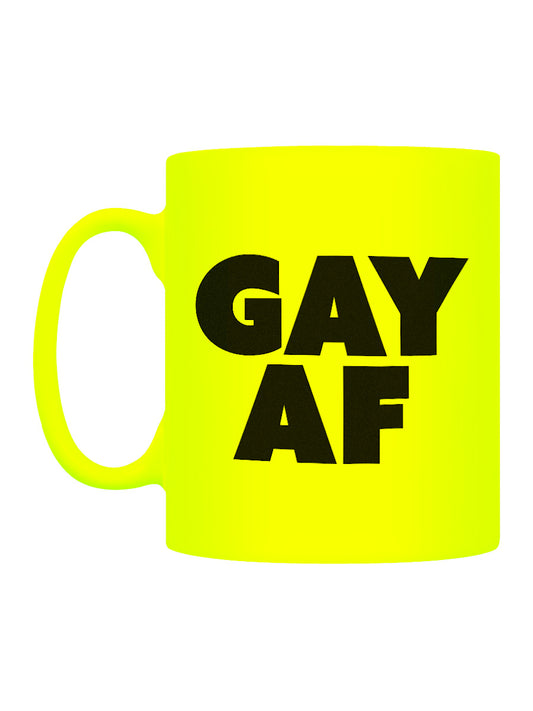 Gay AF Yellow Neon Mug