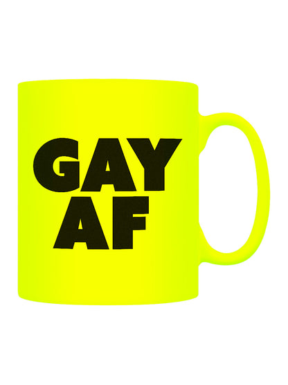 Gay AF Yellow Neon Mug