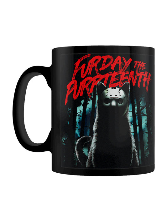 Horror Cats Furday The Purrteenth Black Mug