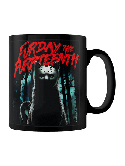 Horror Cats Furday The Purrteenth Black Mug