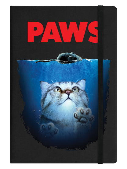 Paws Black A5 Hard Cover Notebook