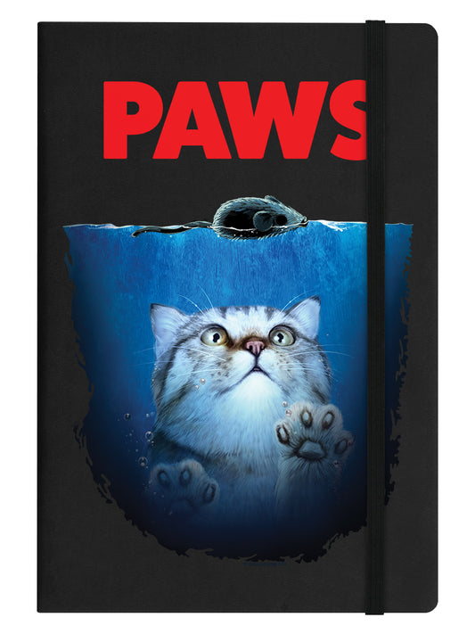 Horror Cats Paws Black A5 Hard Cover Notebook