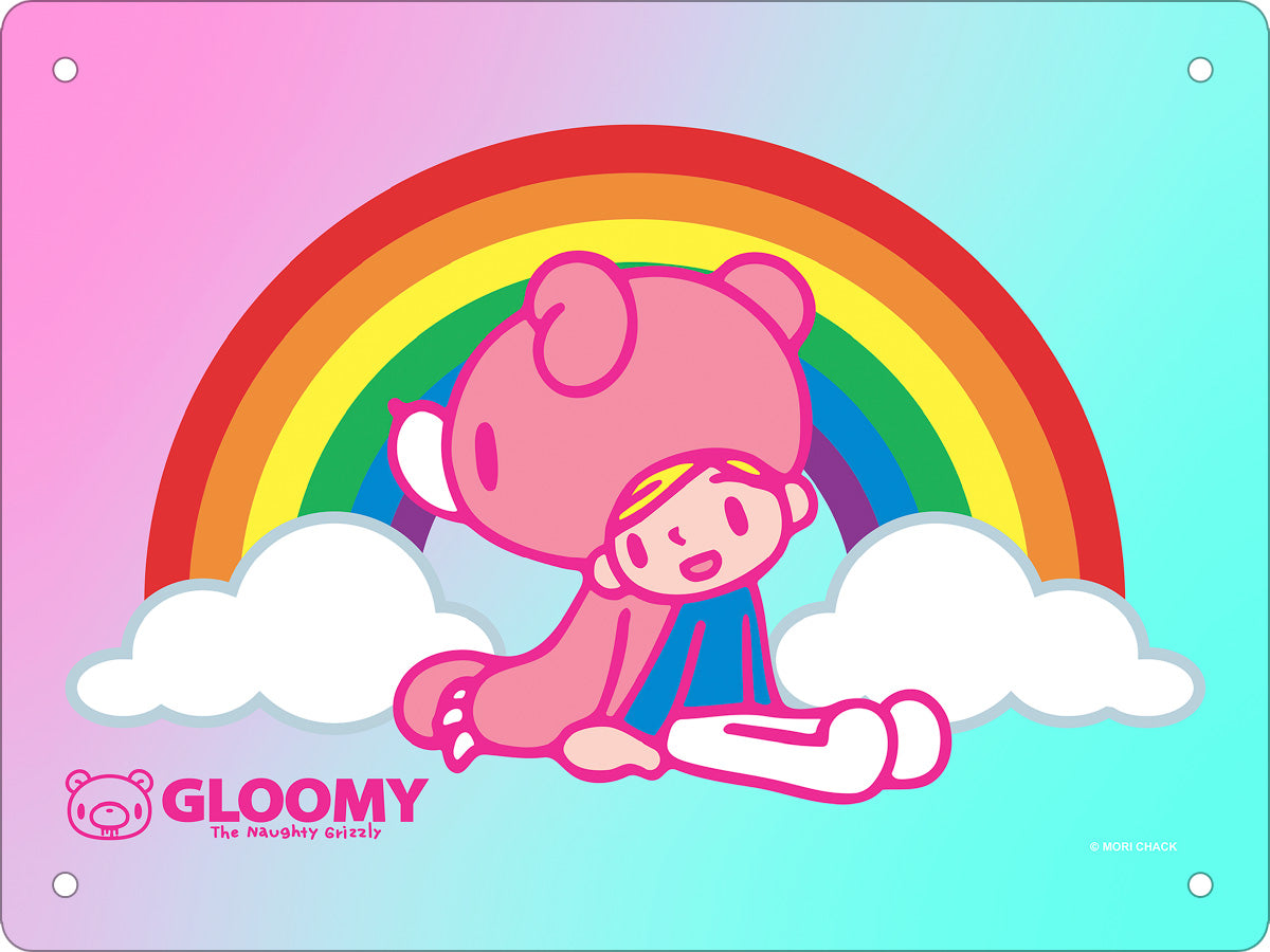 Gloomy Bear BFF Rainbow Mini Tin Sign