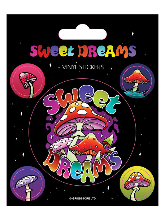 Sweet Dreams Mushroom Vinyl Sticker Set