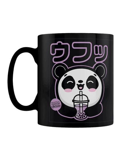 Handa Panda Bubbles Black Mug