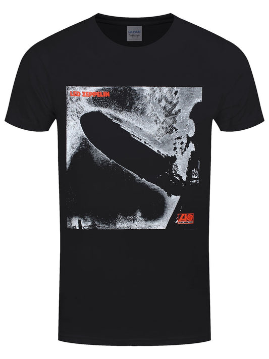 Led Zeppelin 1 Remastered Cover Men's Black T-Shirt