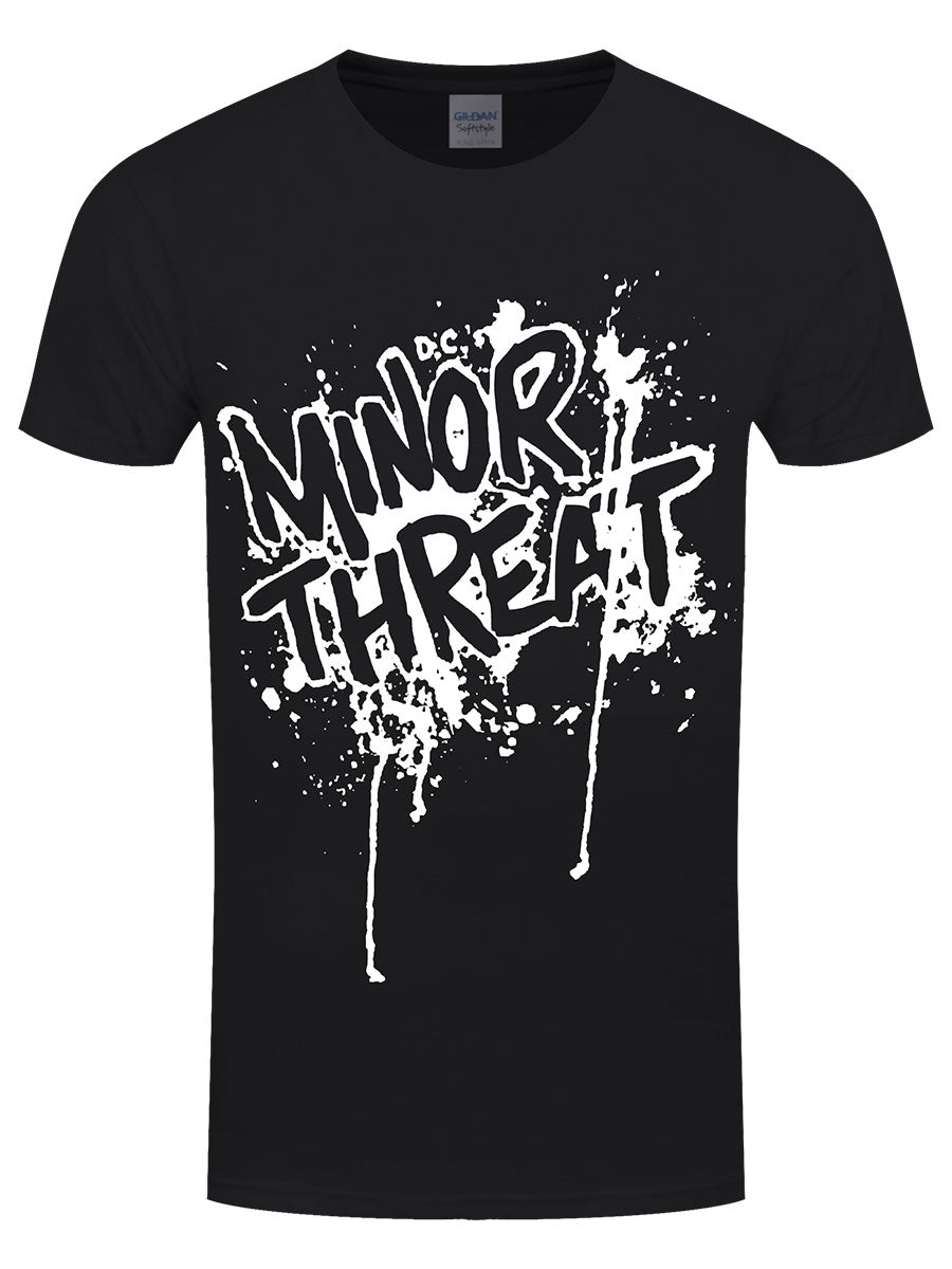 Minor Threat Drips Men's Black T-Shirt
