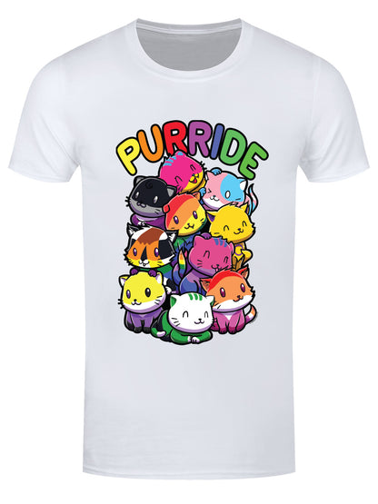 Purride Cats Men's White T-Shirt