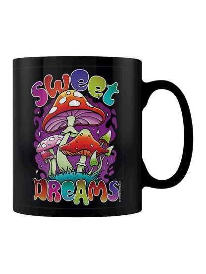Sweet Dreams Mushroom Black Mug