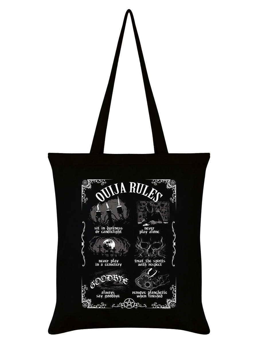 Ouija Rules Black Tote Bag ouija-rules-black-tote-bag