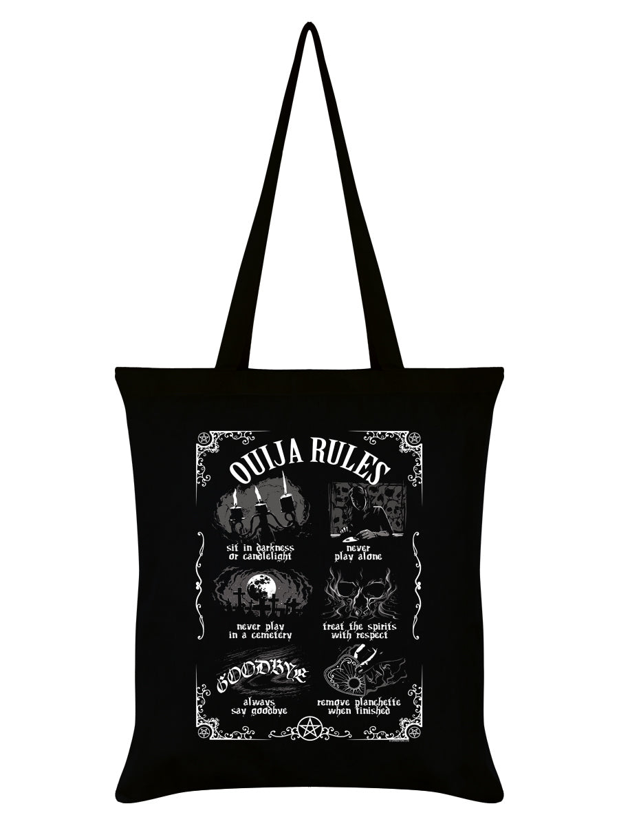 Ouija Rules Black Tote Bag