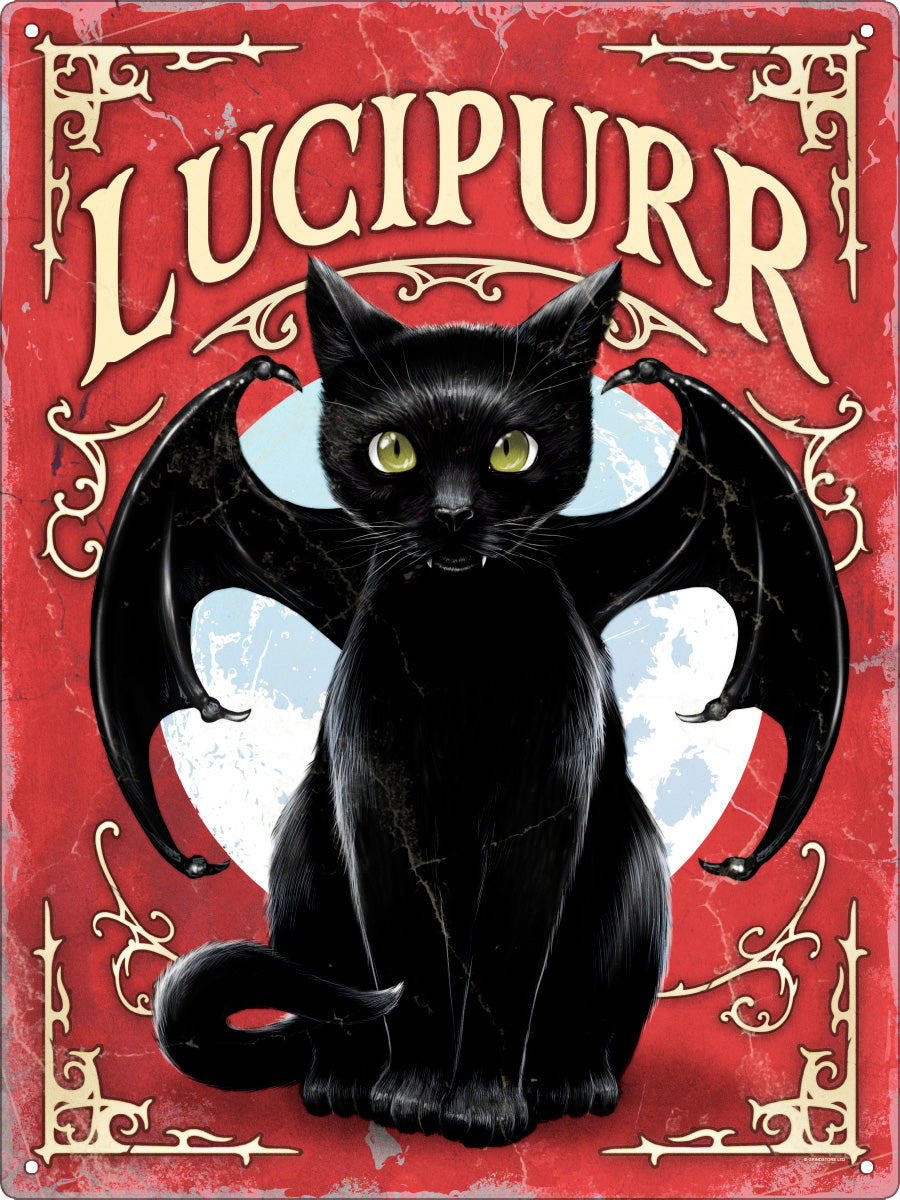 Lucipurr Large Tin Sign