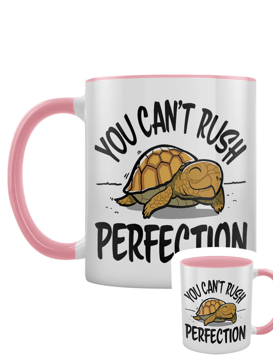 You Can't Rush Perfection Pink Inner 2-Tone Mug