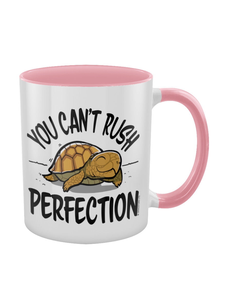 You Can't Rush Perfection Pink Inner 2-Tone Mug