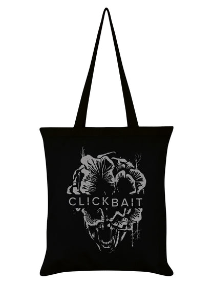 Clickbait Skull Black Tote Bag