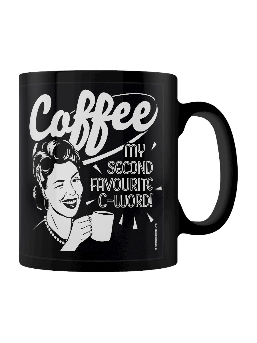 Coffee My Second Favourite C-Word! Black Mug