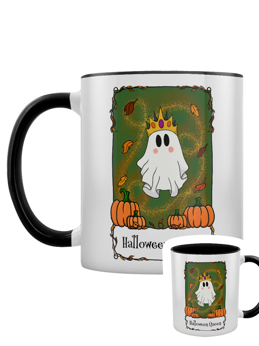 Galaxy Ghouls Halloween Queen Ghost Tarot Black Inner 2-Tone Mug