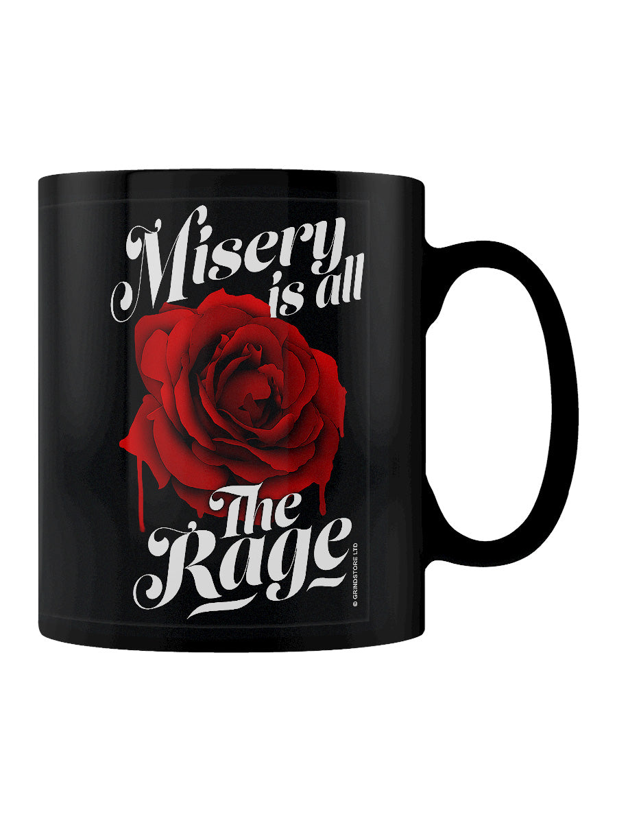 Misery Is All The Rage Black Mug