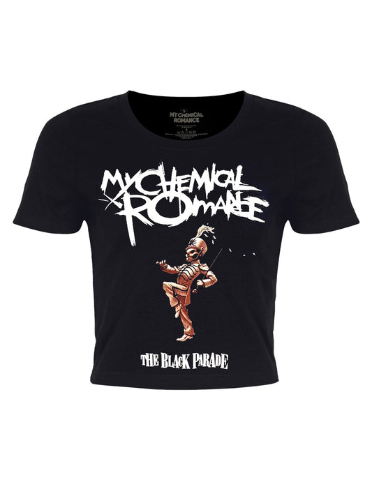 My Chemical Romance March Ladies Black Crop Top