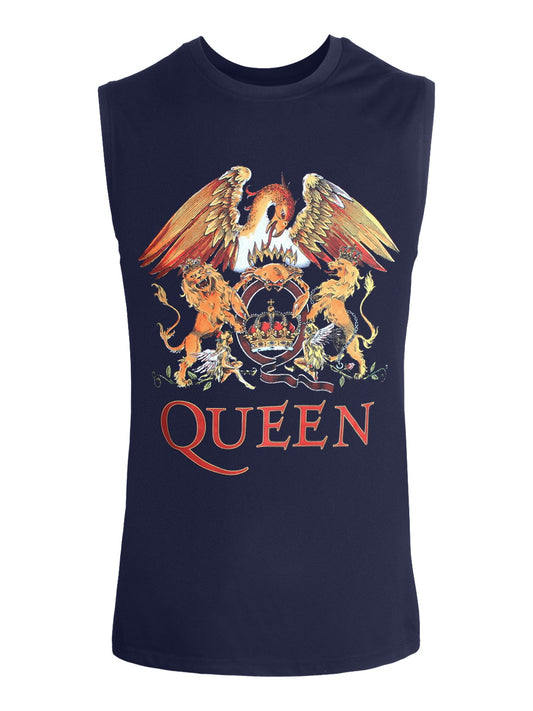 Queen Classic Crest Men's Navy Tank Vest