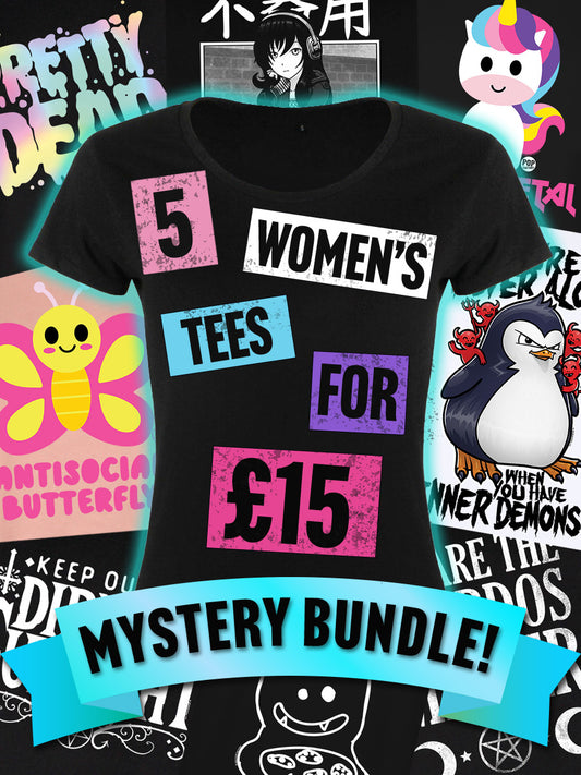 Women's Mystery T-Shirt Bundle - 5 Pack