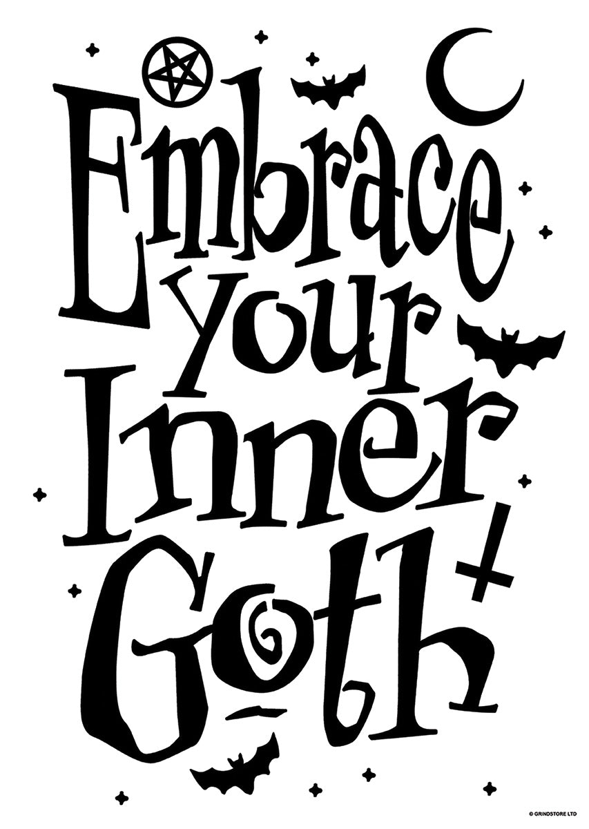 Embrace Your Inner Goth Mini Poster