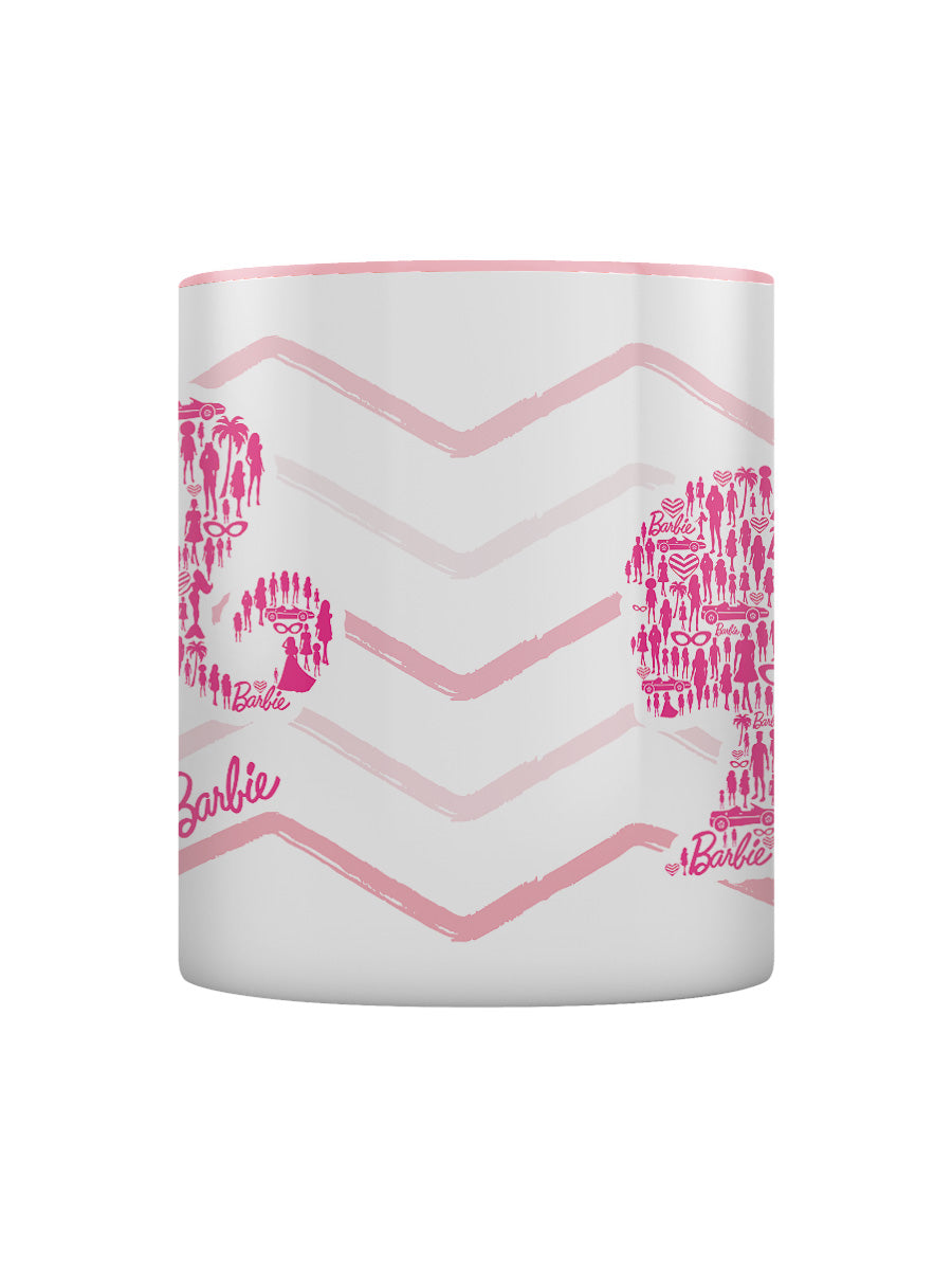 Barbie Barbie Head Pink Coloured Inner Mug