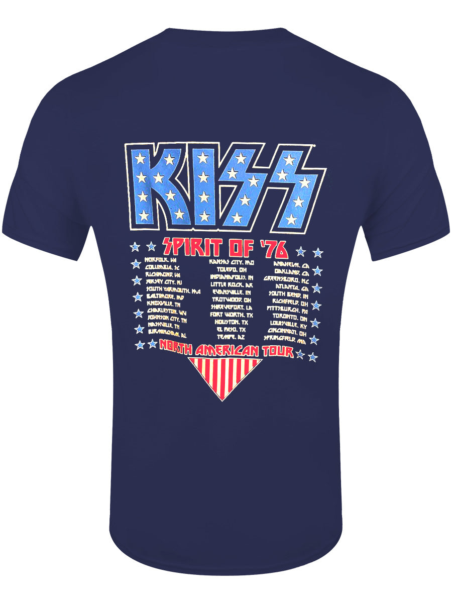 Kiss Americana Men's Denim Blue T-Shirt