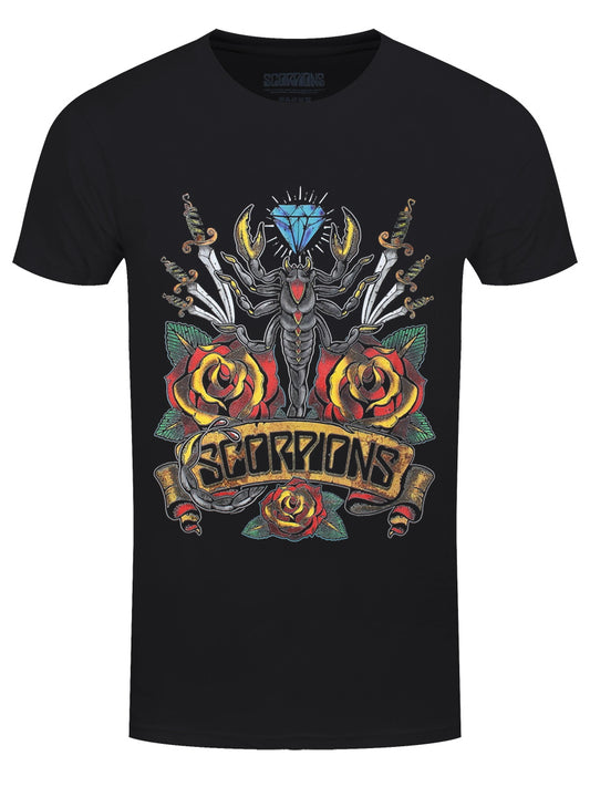 Scorpions Traditional Tattoo Men's Black T-Shirt