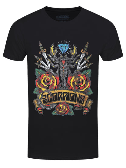 Scorpions Traditional Tattoo Men's Black T-Shirt