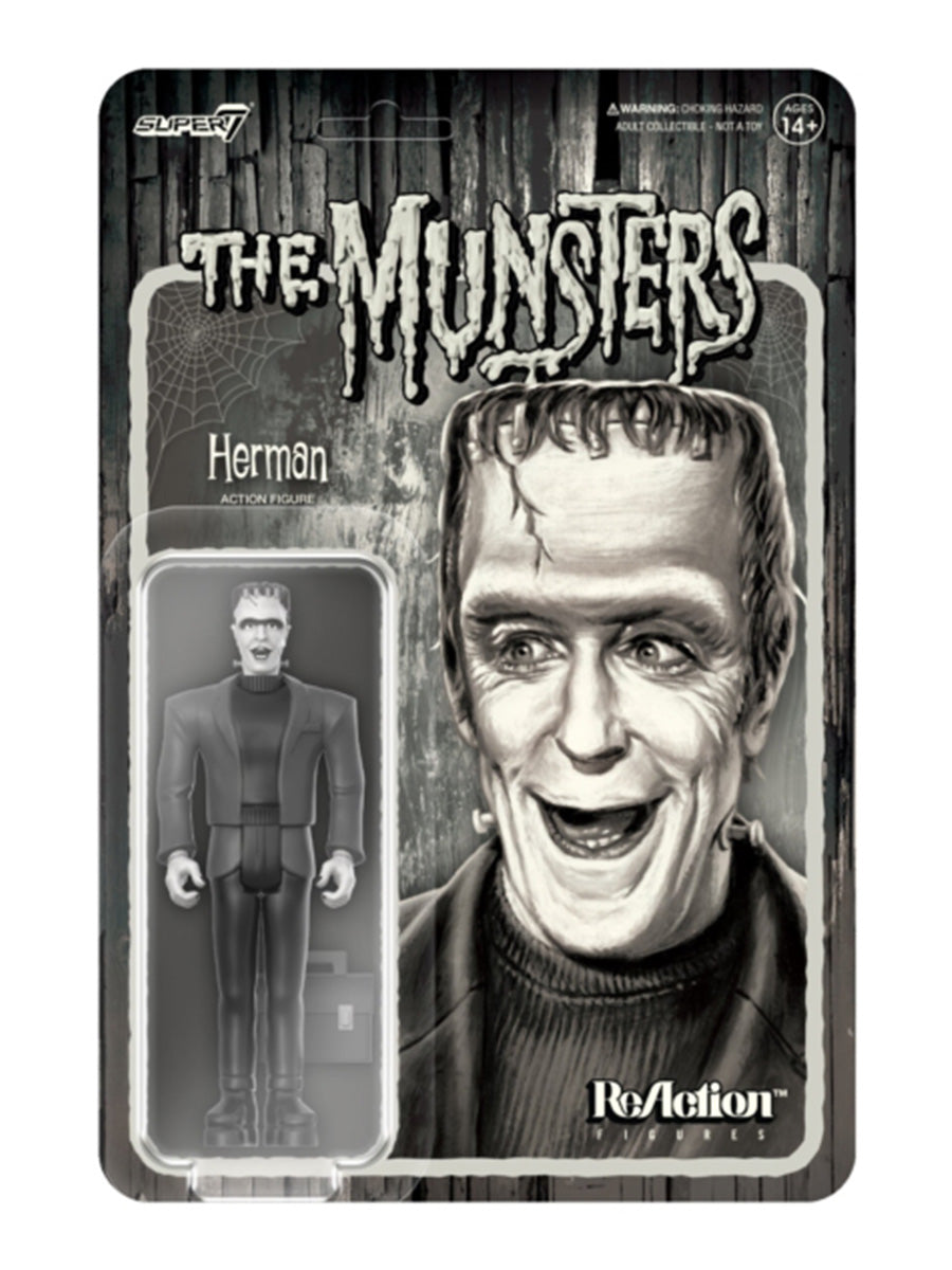 The Munsters Herman Munster Grayscale ReAction Figure