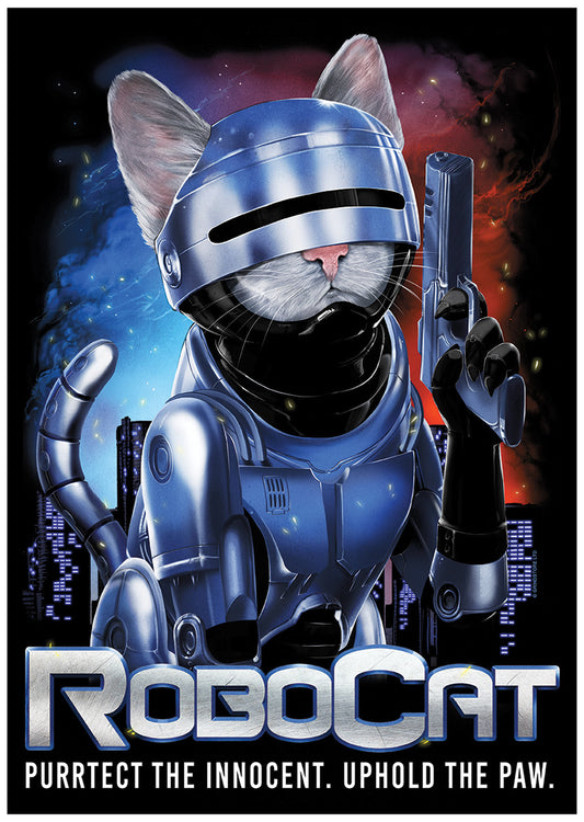 Horror Cats RoboCat Mini Poster
