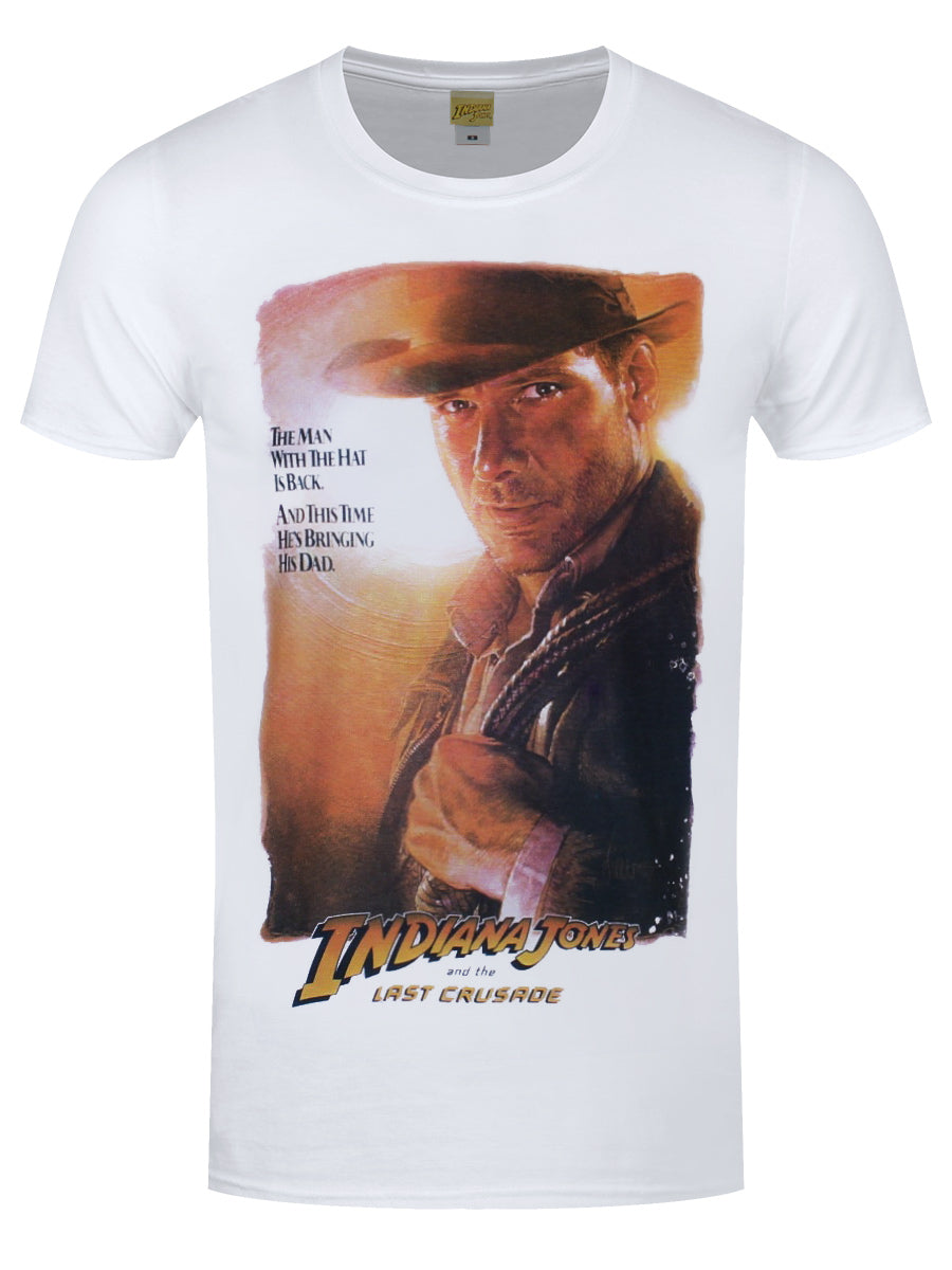 Indiana Jones The Last Crusade Poster Men's White T-Shirt