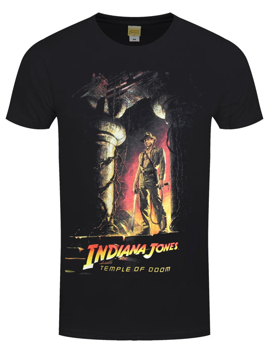 Indiana Jones Temple Of Doom Poster Men's Black T-Shirt