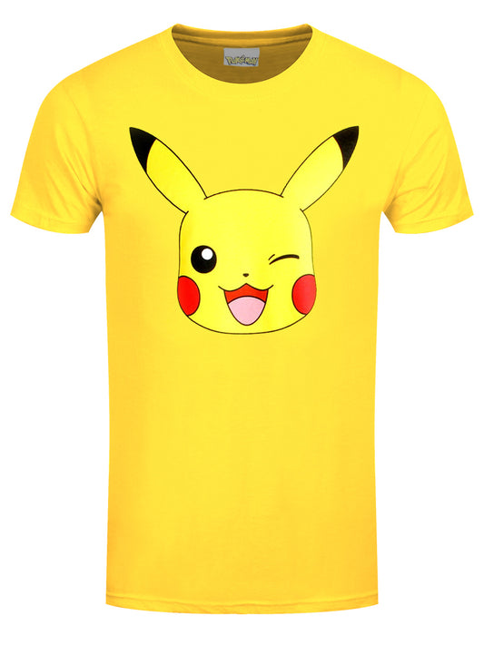 Pokemon Pikachu Face Yellow T-Shirt