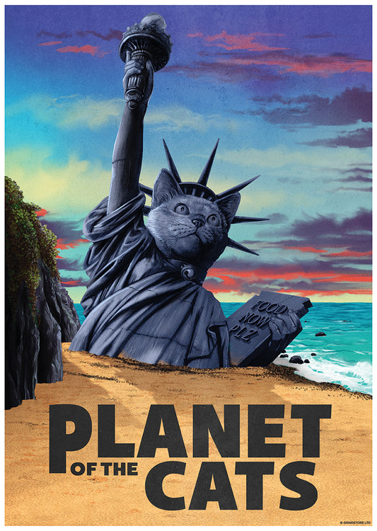 Horror Cats Planet of the Cats Mini Poster