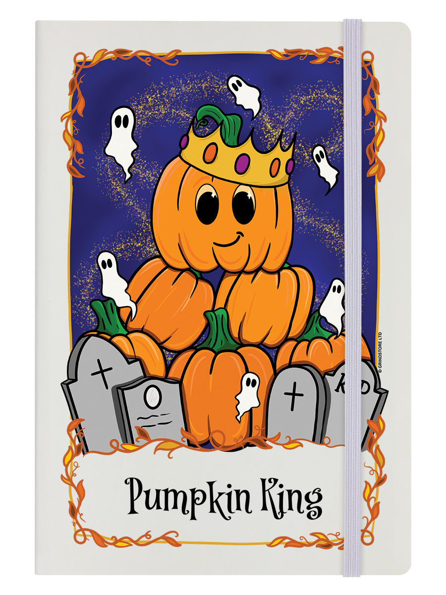 Pumpkin King Tarot Cream A5 Hard Cover Notebook