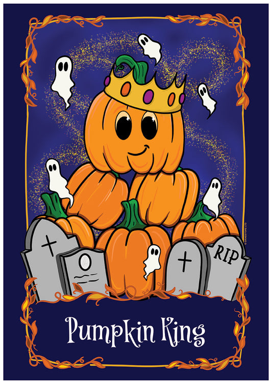 Galaxy Ghouls Pumpkin King Tarot Mini Poster