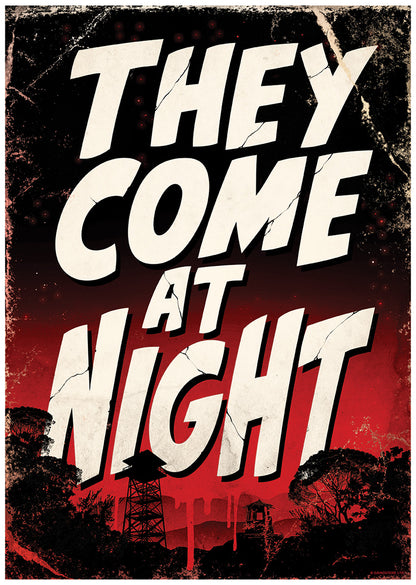 They Come At Night Horror Mini Poster