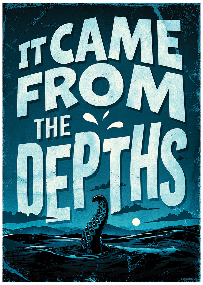 It Came From The Depths Horror Mini Poster