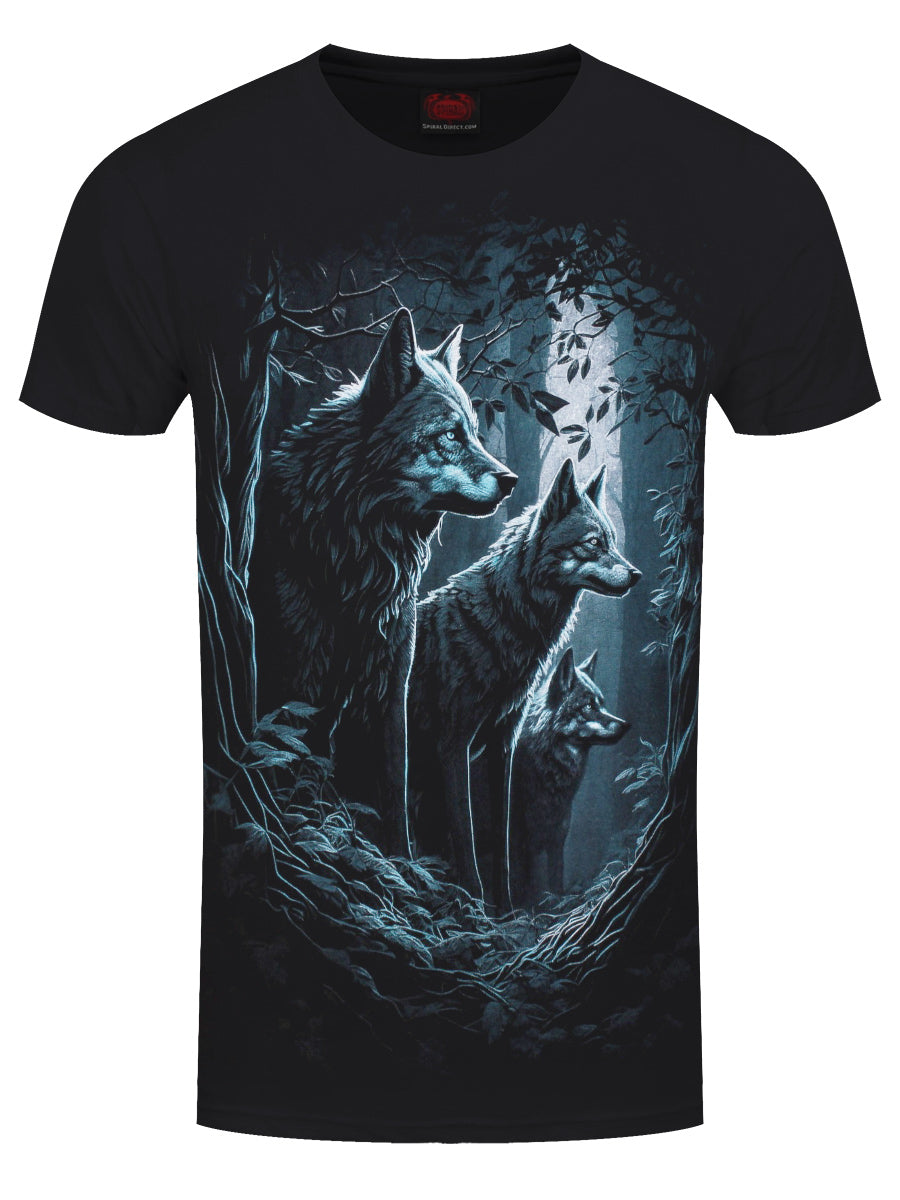 Spiral Forest Guardians Men's Black T-Shirt
