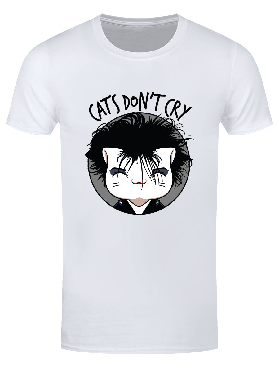 VIPets Cats Don't Cry Men's White T-Shirt