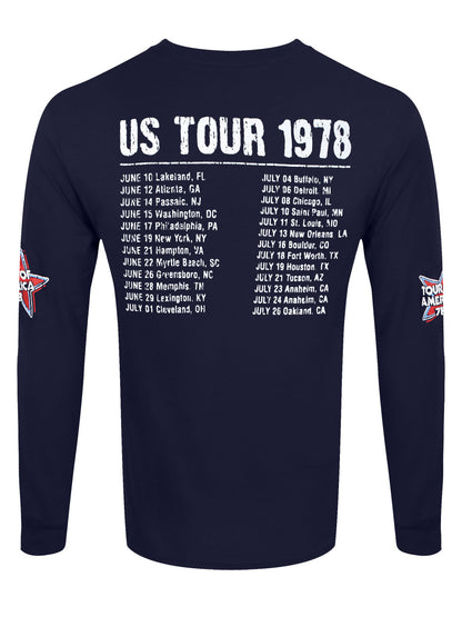 The Rolling Stones US Tour '78 (Back & Sleeve Print) Long Sleeve T-Shirt