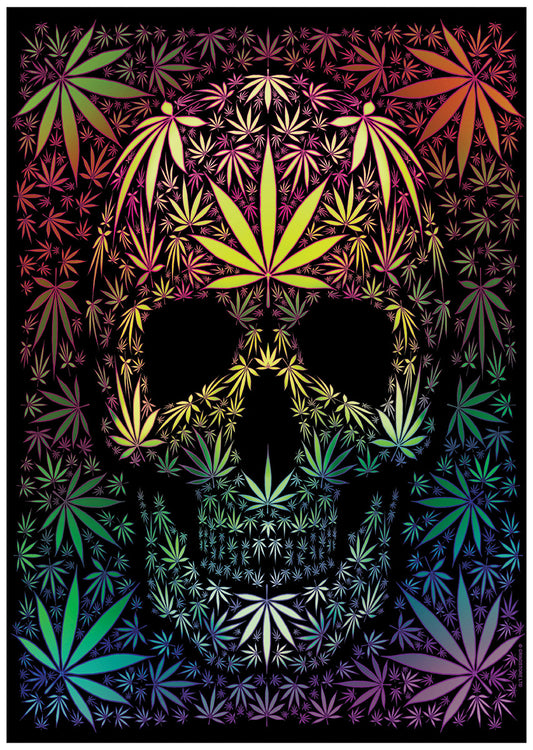 Dope Skull Rainbow Mini Poster