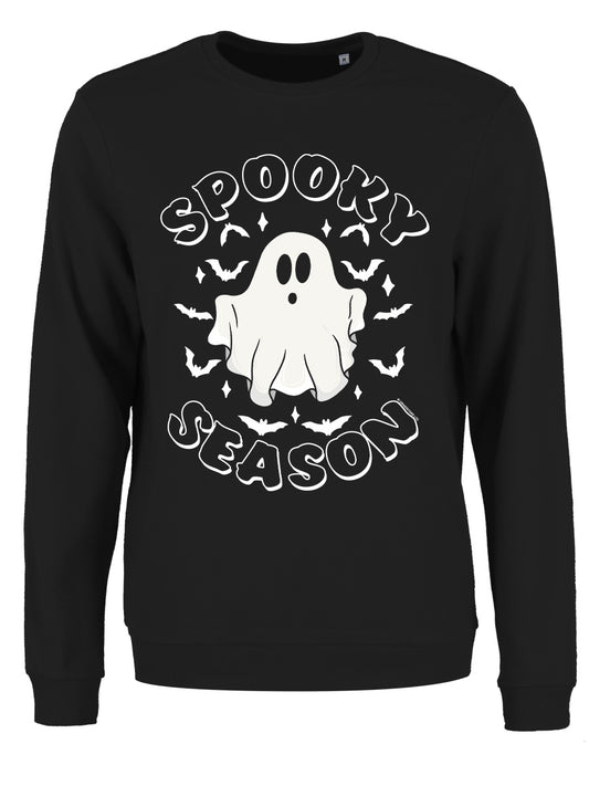 Galaxy Ghouls Spooky Season Ladies Black Sweatshirt