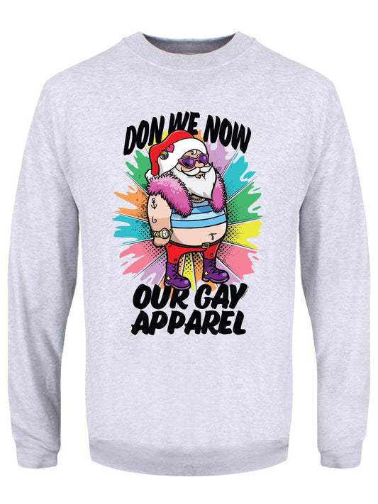 Don We Now Our Gay Apparel Grey Christmas Jumper