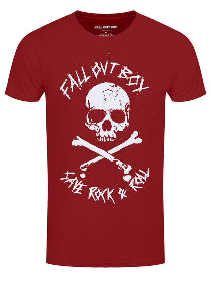 Fall Out Boy Save R&R Men's Burgundy T-Shirt