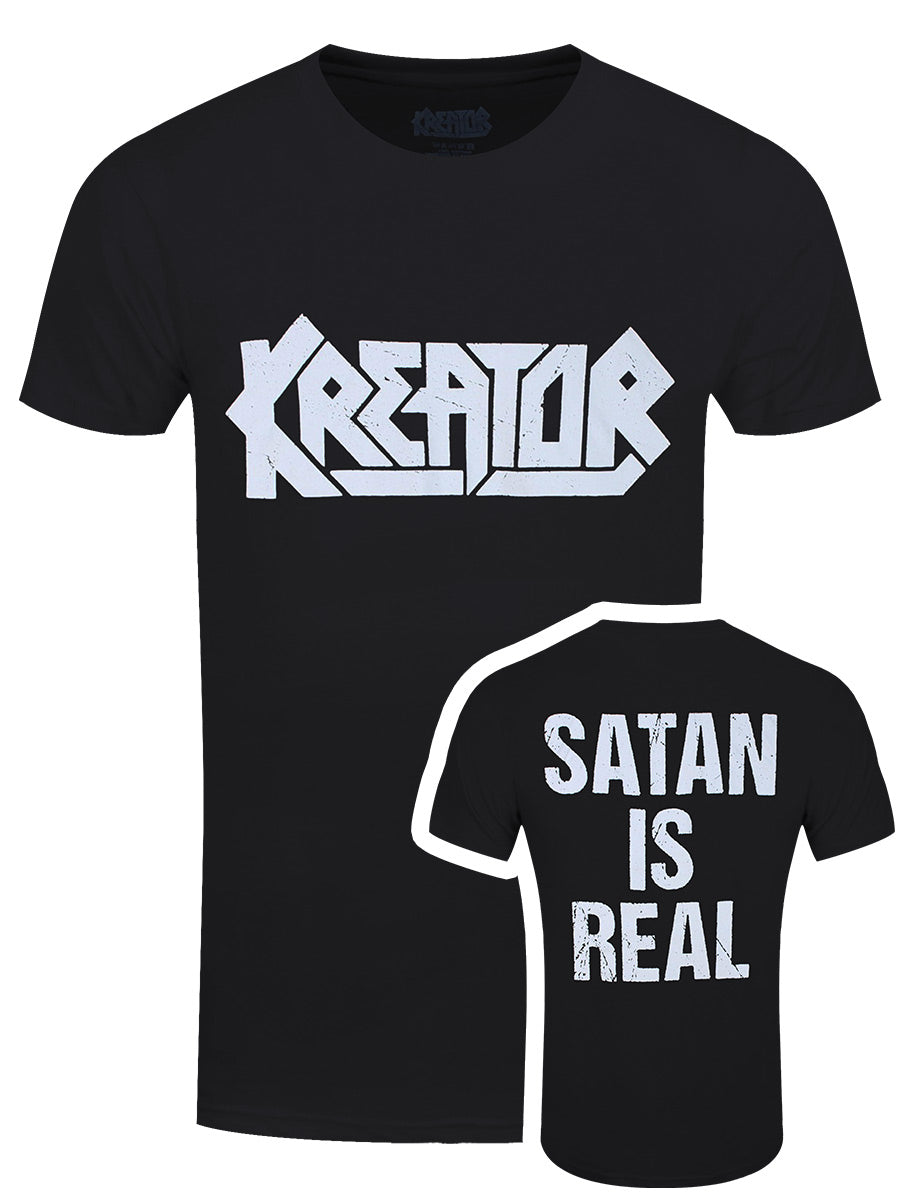 Kreator Satan Is Real Men's Black T-Shirt