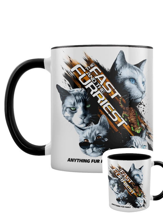 Horror Cats The Fast & The Furriest Black Inner 2-Tone Mug